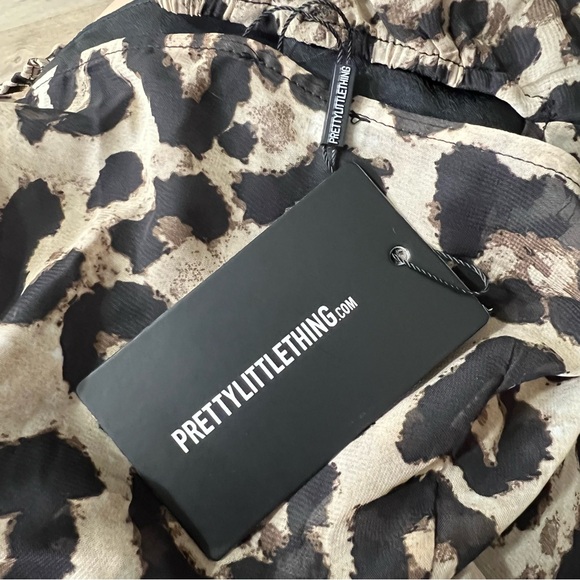 Pretty Little Thing Romper Black Animal Cheetah Leopard Print - Picture 6 of 11